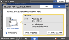 Ilustrace ovládacího panelu