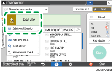 Ilustrace ovládacího panelu