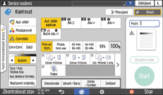 Ilustrace ovládacího panelu