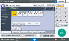 Ilustrace ovládacího panelu