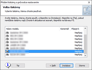 Ilustrace instalátoru ovladače