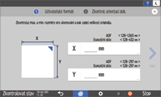 Ilustrace ovládacího panelu