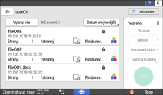 Ilustrace ovládacího panelu