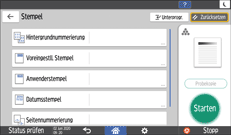 Abbildung Bedienfeld-Display
