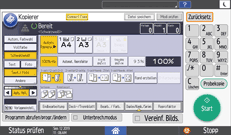Abbildung Bedienfeld-Display