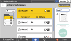 Abbildung Bedienfeld-Display