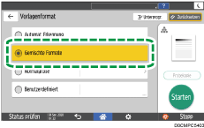 Abbildung Bedienfeld-Display