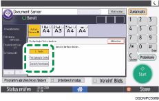 Abbildung Bedienfeld-Display