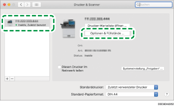 Abbildung Treiberbildschirm