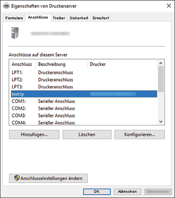 Abbildung Treiberbildschirm