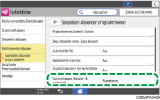 Abbildung Bedienfeld-Display