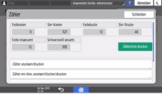 Abbildung Bedienfeld-Display