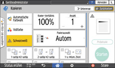 Abbildung Bedienfeld-Display