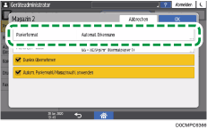 Abbildung Bedienfeld-Display