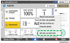 Abbildung Bedienfeld-Display