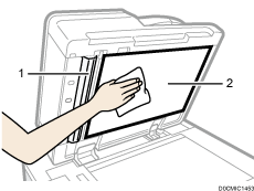 Nummerierte Abbildung des Dual-Scan-ADFs