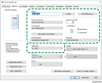Abbildung Treiberbildschirm