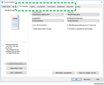 Abbildung Treiberbildschirm