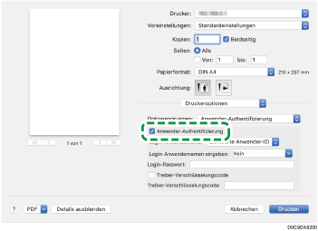 Abbildung Treiberbildschirm