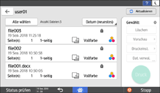Abbildung Bedienfeld-Display