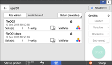 Abbildung Bedienfeld-Display