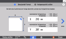 Abbildung Bedienfeld-Display