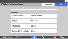 Abbildung Bedienfeld-Display