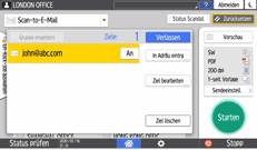 Abbildung Bedienfeld-Display