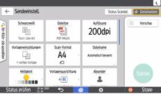 Abbildung Bedienfeld-Display