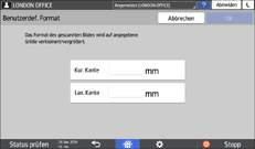 Abbildung Bedienfeld-Display