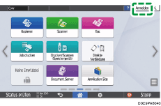 Abbildung Bedienfeld-Display