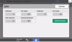Abbildung Bedienfeld-Display
