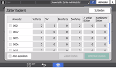 Abbildung Bedienfeld-Display