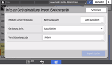 Abbildung Bedienfeld-Display