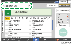 Εικόνα οθόνης πίνακα χειρισμού