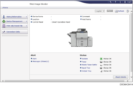 Web browser screen illustration