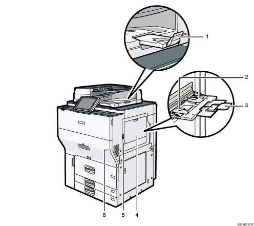 Main unit illustration numbered callout illustration