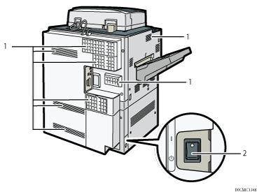 Main unit illustration numbered callout illustration
