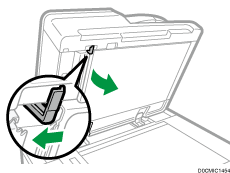 One-pass duplex scanning ADF illustration