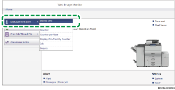 Web browser screen illustration