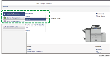 Web browser screen illustration