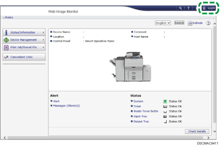 Web browser screen illustration