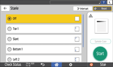 Ilustración de la pantalla del panel de mandos