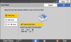 Ilustración de la pantalla del panel de mandos