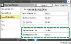 Ilustración de la pantalla del panel de mandos