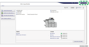 Ilustración de la pantalla del navegador web