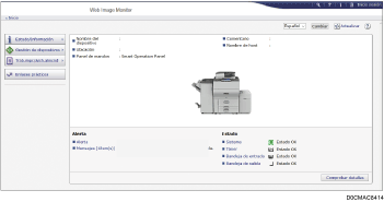 Ilustración de la pantalla del navegador web
