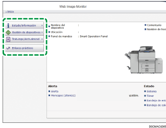 Ilustración de la pantalla del navegador web