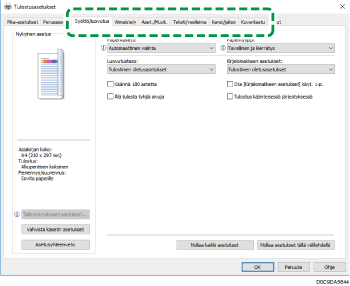 Kuva ohjaimen näytöstä