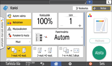 Käyttöpaneelin näyttö